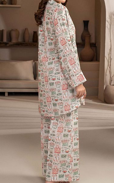Limelight Pastel Grey Khaddar Kurti | Pakistani Winter Dresses in USA- Image 2