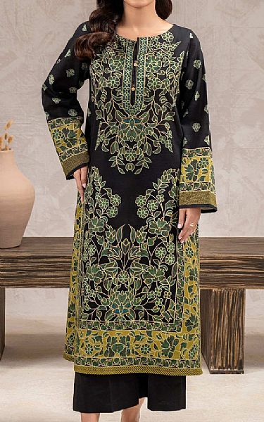Limelight Black Khaddar Kurti | Pakistani Winter Dresses in USA- Image 1