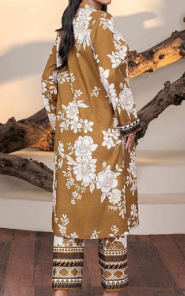 Limelight Clay Brown/Off White Khaddar Suit (2 Pcs) | Pakistani Winter Dresses in USA- Image 2
