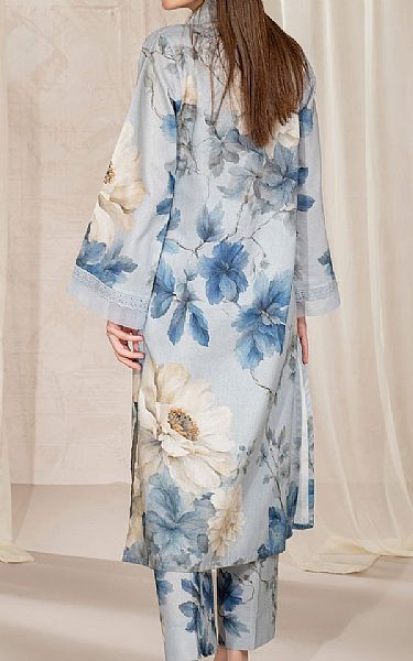 Limelight Blue Khaddar Suit (2 Pcs) | Pakistani Winter Dresses in USA- Image 2