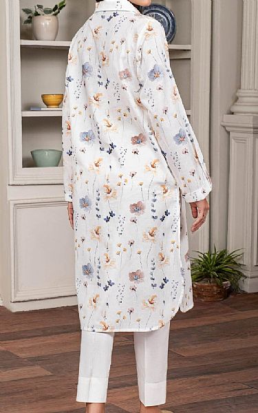 Limelight White Khaddar Kurti | Pakistani Winter Dresses in USA- Image 2