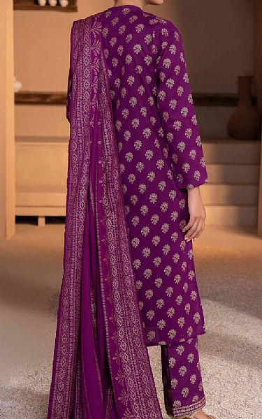 Limelight Plum Khaddar Suit | Pakistani Winter Dresses in USA- Image 2