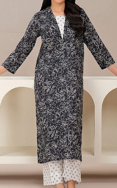 Limelight Black/Off White Lawn Suit (2 Pcs) | Pakistani Lawn Dress in USA- Image 1