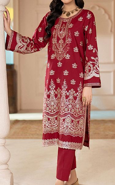 Limelight Scarlet Lawn Suit (2 Pcs) | Pakistani Lawn Suits- Image 1