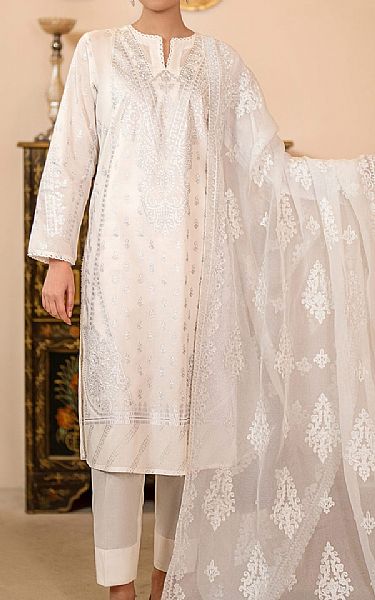 Limelight White Lawn Suit | Pakistani Lawn Suits- Image 1