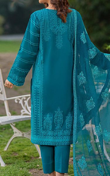 Limelight Teal Lawn Suit | Pakistani Lawn Suits- Image 2