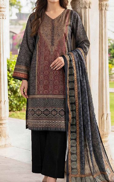 Limelight Black Lawn Suit | Pakistani Lawn Dress in USA- Image 1