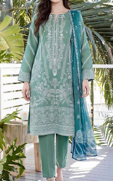 Limelight Summer Green Lawn Suit | Pakistani Lawn Dress in USA- Image 1