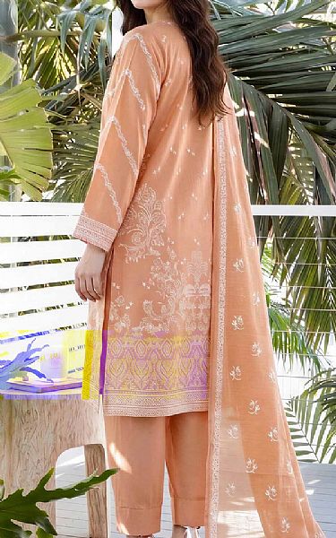 Limelight Peach Lawn Suit | Pakistani Lawn Dress in USA- Image 2