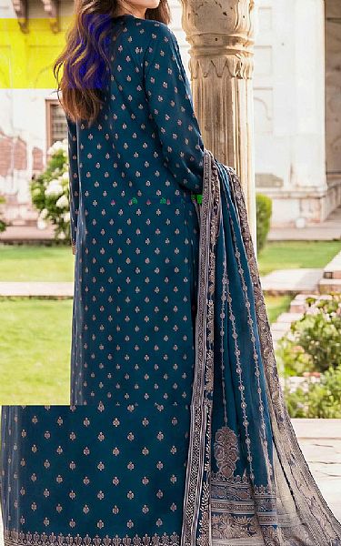 Limelight Teal Blue Lawn Suit | Pakistani Lawn Dress in USA- Image 2
