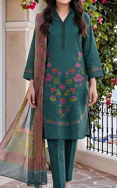 Limelight Teal Lawn Suit | Pakistani Lawn Dress in USA- Image 1