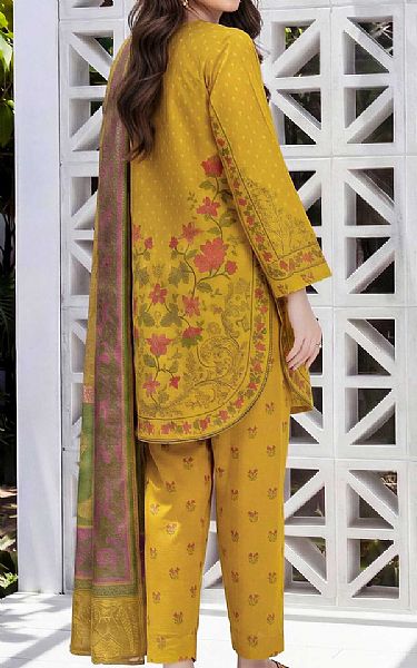 Limelight Satin Sheen Gold Lawn Suit | Pakistani Lawn Dress in USA- Image 2
