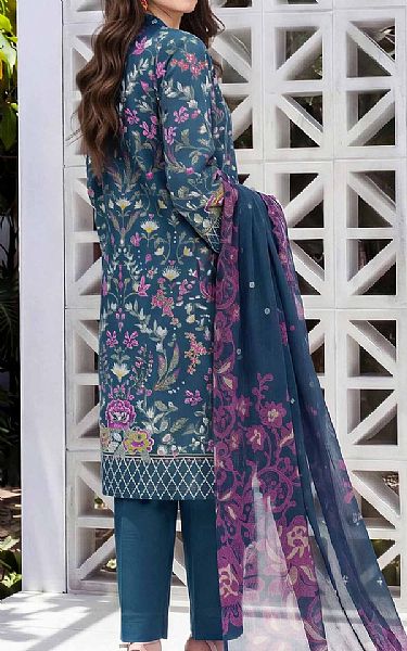 Limelight Nile Blue Lawn Suit | Pakistani Lawn Dress in USA- Image 2
