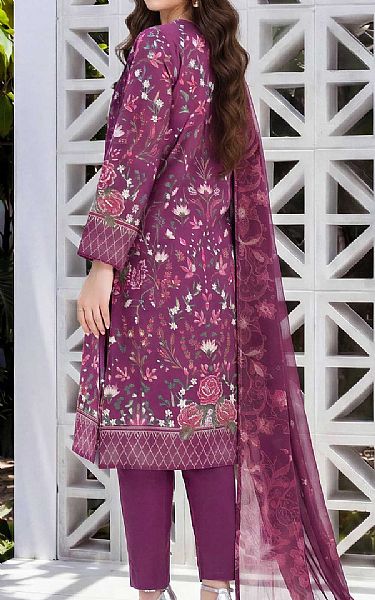 Limelight Dark Raspberry Lawn Suit | Pakistani Lawn Dress in USA- Image 2