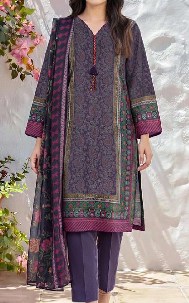 Limelight Purple Taupe Lawn Suit | Pakistani Lawn Dress in USA- Image 1