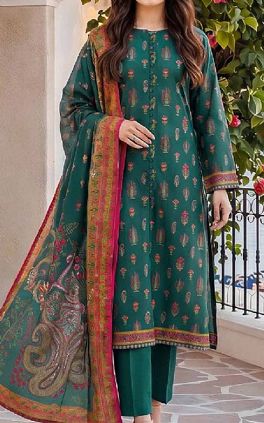 Limelight Viridian Green Lawn Suit | Pakistani Lawn Dress in USA- Image 1