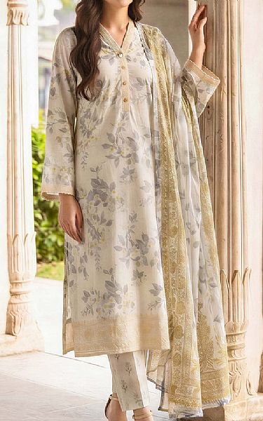 Limelight Off White Lawn Suit | Pakistani Lawn Dress in USA- Image 1