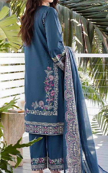 Limelight Denim Blue Lawn Suit | Pakistani Lawn Dress in USA- Image 2