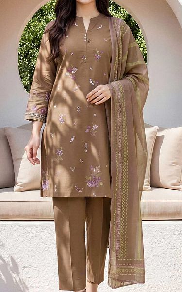 Limelight Brown Lawn Suit | Pakistani Lawn Dress in USA- Image 1