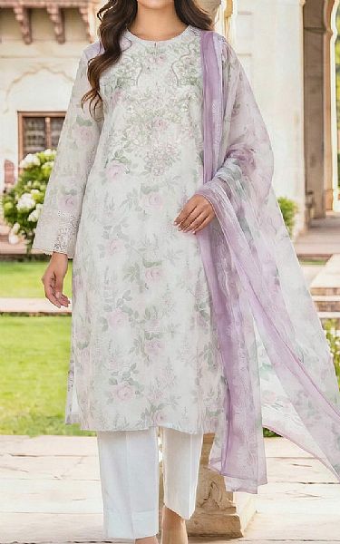 Limelight Off White Lawn Suit | Pakistani Lawn Dress in USA- Image 1