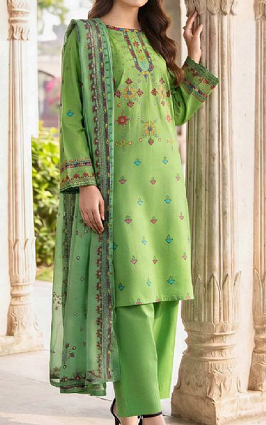 Limelight Light Green Lawn Suit | Pakistani Lawn Dress in USA- Image 1