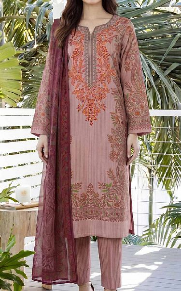 Limelight Oriental Pink Lawn Suit | Pakistani Lawn Dress in USA- Image 1