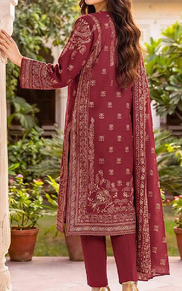 Limelight Vivid Burgundy Lawn Suit | Pakistani Lawn Dress in USA- Image 2