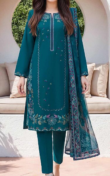 Limelight Teal Lawn Suit | Pakistani Lawn Dress in USA- Image 1