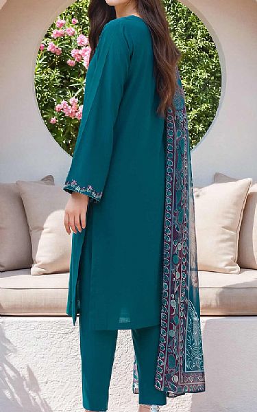 Limelight Teal Lawn Suit | Pakistani Lawn Dress in USA- Image 2