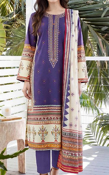 Limelight Purple Lawn Suit | Pakistani Lawn Dress in USA- Image 1