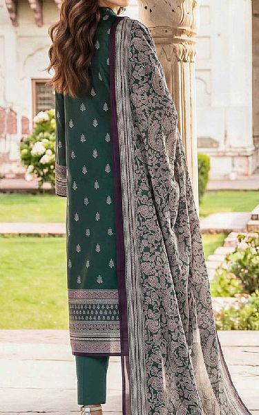 Limelight Bottle Green Lawn Suit | Pakistani Lawn Dress in USA- Image 2