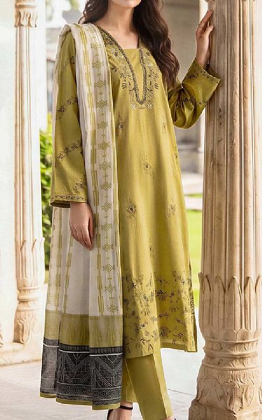 Limelight Sand Gold Lawn Suit | Pakistani Lawn Dress in USA- Image 1