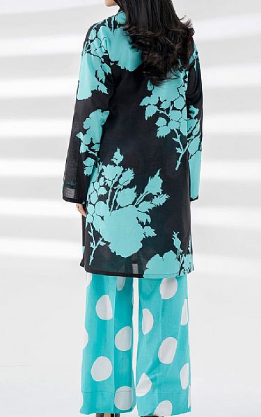 Limelight Black/Aqua Lawn Suit (2 Pcs) | Pakistani Lawn Dress in USA- Image 2
