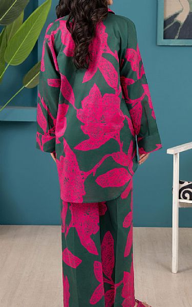 Limelight Green/Pink Lawn Kurti | Pakistani Lawn Dress in USA- Image 2