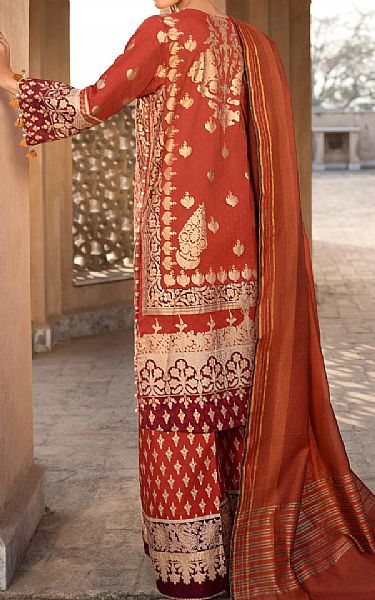 Limelight Orange Lawn Suit | Pakistani Lawn Dress in USA- Image 2