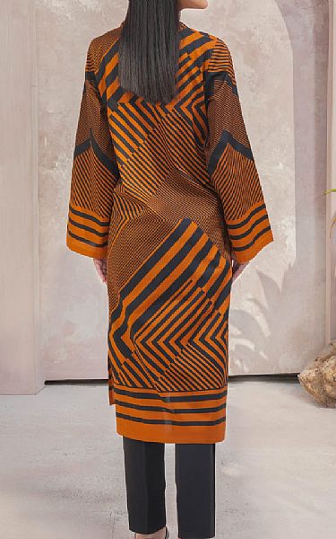 Limelight Orange/Black Lawn Kurti | Pakistani Lawn Dress in USA- Image 2