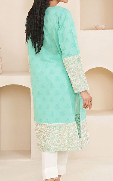 Limelight Turquoise Lawn Kurti | Pakistani Lawn Dress in USA- Image 2