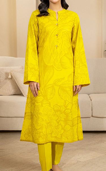 Limelight Yellow Lawn Kurti | Pakistani Lawn Dress in USA- Image 1