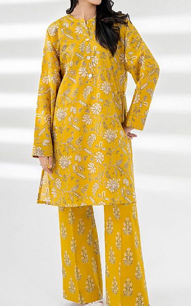 Limelight Mustard Lawn Suit (2 Pcs) | Pakistani Lawn Dress in USA- Image 1