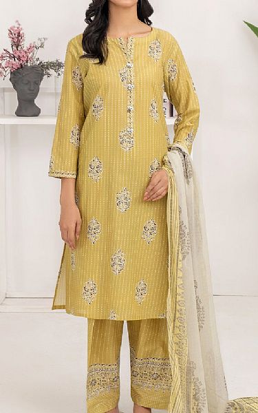 Limelight Sand Gold Lawn Suit | Pakistani Lawn Dress in USA- Image 1