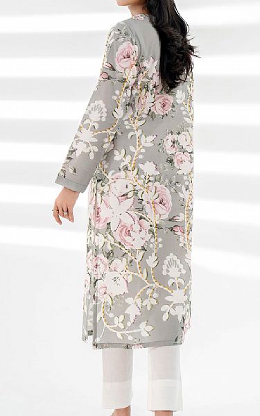 Limelight Grey Lawn Kurti | Pakistani Lawn Dress in USA- Image 2