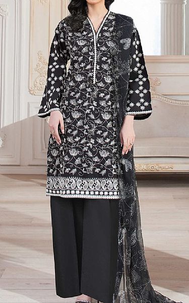 Limelight Black Lawn Suit | Pakistani Lawn Dress in USA- Image 1