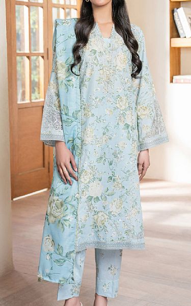 Limelight Sky Blue Lawn Suit | Pakistani Lawn Dress in USA- Image 1
