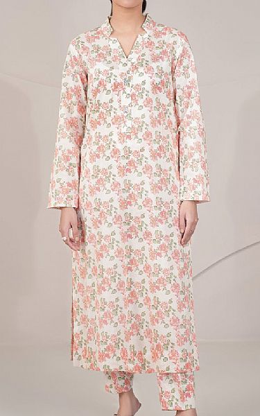 Limelight Off White Lawn Suit (2 Pcs) | Pakistani Lawn Dress in USA- Image 1