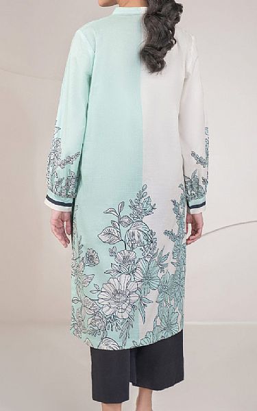 Limelight Pale Blue/Off White Lawn Kurti | Pakistani Lawn Dress in USA- Image 2