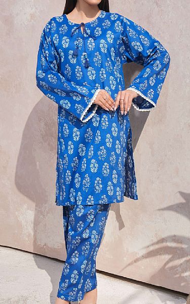 Limelight Blue Lawn Kurti | Pakistani Lawn Dress in USA- Image 1