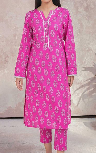 Limelight Shocking Pink Lawn Kurti | Pakistani Lawn Dress in USA- Image 1