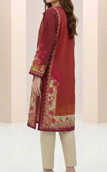 Limelight Pale Carmine Lawn Kurti | Pakistani Lawn Dress in USA- Image 2