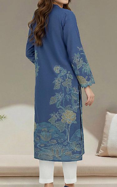 Limelight Denim Blue Lawn Kurti | Pakistani Lawn Dress in USA- Image 2