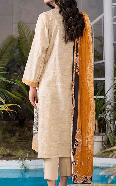 Limelight Ivory Jacquard Suit (2 Pcs) | Pakistani Lawn Suits- Image 2